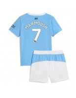Manchester City Omar Marmoush #7 Domácí dres pro děti 2025-26 Krátký Rukáv (+ trenýrky)